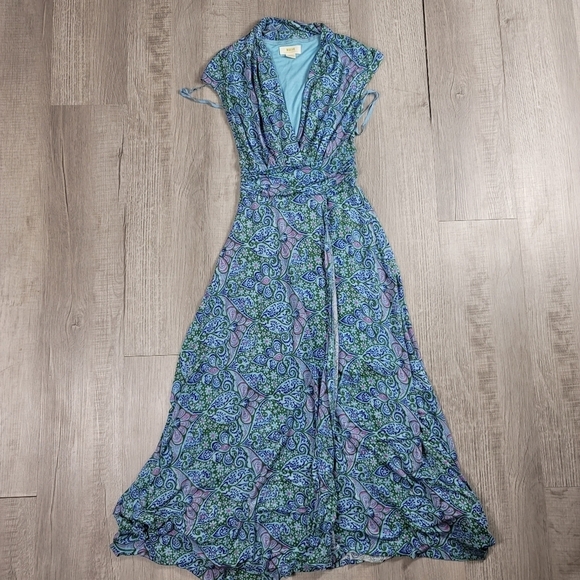 Maeve | Anthropologie Bristol Paisley Blue Maxi Dress - Picture 5 of 13